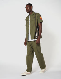 2006 Embroidered Utility Shirt 3rd Pattern Mod. · Washed Cotton Sateen Olive OG-107FF