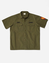 2006 Embroidered Utility Shirt 3rd Pattern Mod. · Washed Cotton Sateen Olive OG-107FF