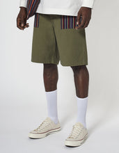 2056 Boro Yard Mil Shorts · Powerloom Cotton Stripes/Olive OG-107FF