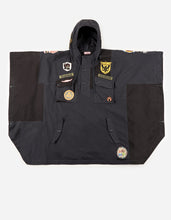 2015 Multi-Patch Panelwork Poncho · Cotton Sateen/Poplin Black BLK-108F/Colour