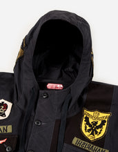 2015 Multi-Patch Panelwork Poncho · Cotton Sateen/Poplin Black BLK-108F/Colour