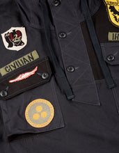 2015 Multi-Patch Panelwork Poncho · Cotton Sateen/Poplin Black BLK-108F/Colour