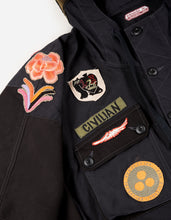 2015 Multi-Patch Panelwork Poncho · Cotton Sateen/Poplin Black BLK-108F/Colour