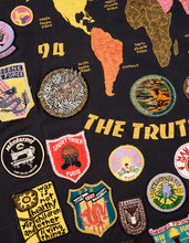 2015 Multi-Patch Panelwork Poncho · Cotton Sateen/Poplin Black BLK-108F/Colour