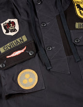 2015 Multi-Patch Panelwork Poncho · Cotton Sateen/Poplin Black BLK-108F/Colour