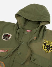 2015 Multi-Patch Panelwork Poncho · Cotton Sateen/Poplin Olive OG-107F/Colour