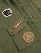 2015 Multi-Patch Panelwork Poncho · Cotton Sateen/Poplin Olive OG-107F/Colour