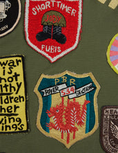 2015 Multi-Patch Panelwork Poncho · Cotton Sateen/Poplin Olive OG-107F/Colour