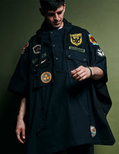 2015 Multi-Patch Panelwork Poncho · Cotton Sateen/Poplin Black BLK-108F/Colour