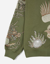 2059 Phoenix Embroidered Crew Sweat · Organic Sweat 450 Olive OG-107F