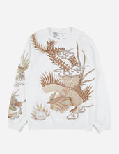 2059 Phoenix Embroidered Crew Sweat · Organic Sweat 450 White