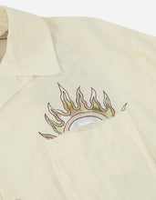 2071 Pearl Dragon Camp Summer Shirt · Japanese Cupro Twill Ecru