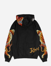 2072 Pearl Tiger Embroidered Hooded Sweat · Organic Sweat 450 Black