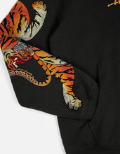2072 Pearl Tiger Embroidered Hooded Sweat · Organic Sweat 450 Black