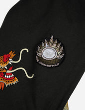 2072 Pearl Tiger Embroidered Hooded Sweat · Organic Sweat 450 Black