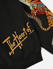 2072 Pearl Tiger Embroidered Hooded Sweat · Organic Sweat 450 Black