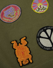 2093 Explorer Patch Sweat Kimono · Organic Sweat 450 Olive/Colour