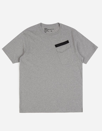 2126 Maharishi Pocket T-Shirt · Organic Jersey 180 Grey Marl
