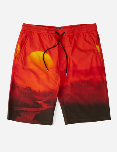 2133 Sunset Track Shorts · Cotton Poplin 170 Red