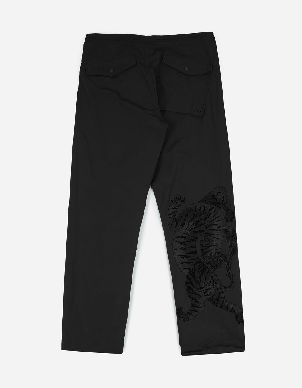 2153  Tibetan Tiger Embroidered Original Snopants · Straight Fit · Summer Polycotton Black