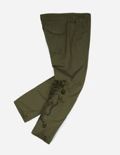 2153 Tibetan Tiger Embroidered Original Snopants · Straight Fit · Summer Polycotton Dark Olive