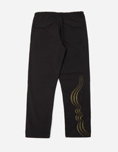 2154 Music Script Embroidered Original Snopants · Straight Fit · Summer Polycotton Black