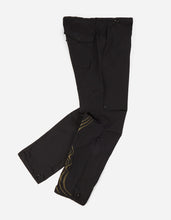 2154 Music Script Embroidered Original Snopants · Straight Fit · Summer Polycotton Black