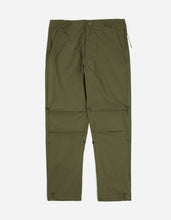 2154 Music Script Embroidered Original Snopants · Straight Fit · Summer Polycotton Dark Olive