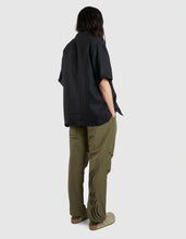 2154 Music Script Embroidered Original Snopants · Straight Fit · Summer Polycotton Dark Olive