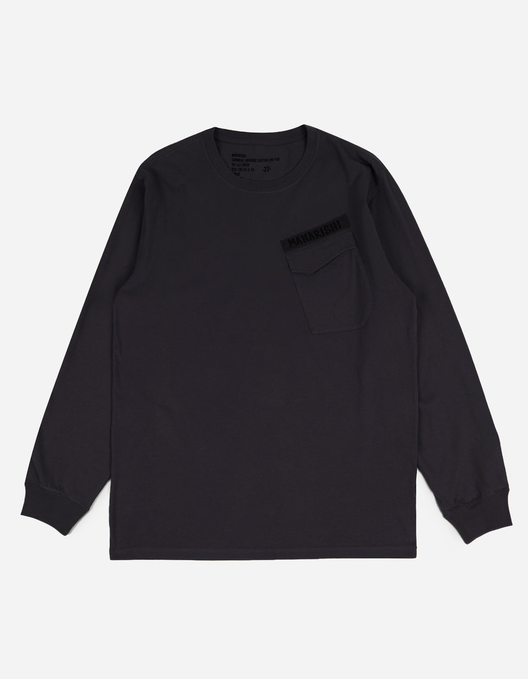 2156 Maharishi Nametape T-Shirt · Organic Jersey 190 Navy