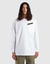 2156 Maharishi Nametape T-Shirt · Organic Jersey 190 White